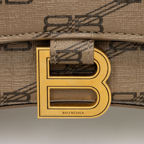 Balenciaga BB Monogram Canvas Hourglass XS Satchel | Designer Top Handle Bag