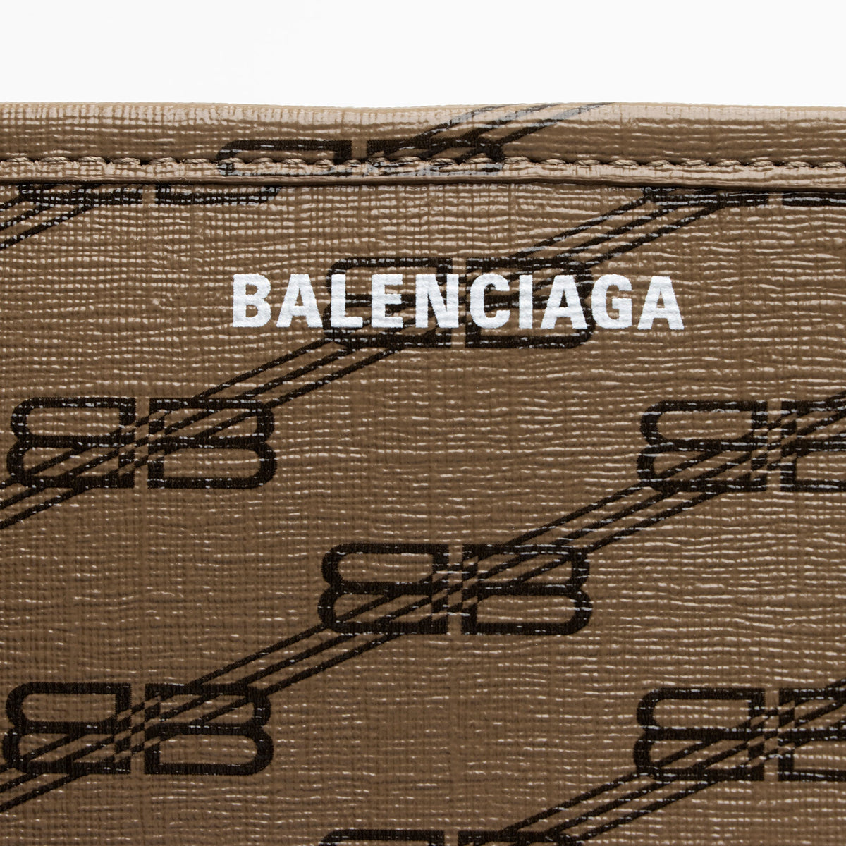 Balenciaga BB Monogram Canvas Signature E/W Medium Shopper Tote hardware detail