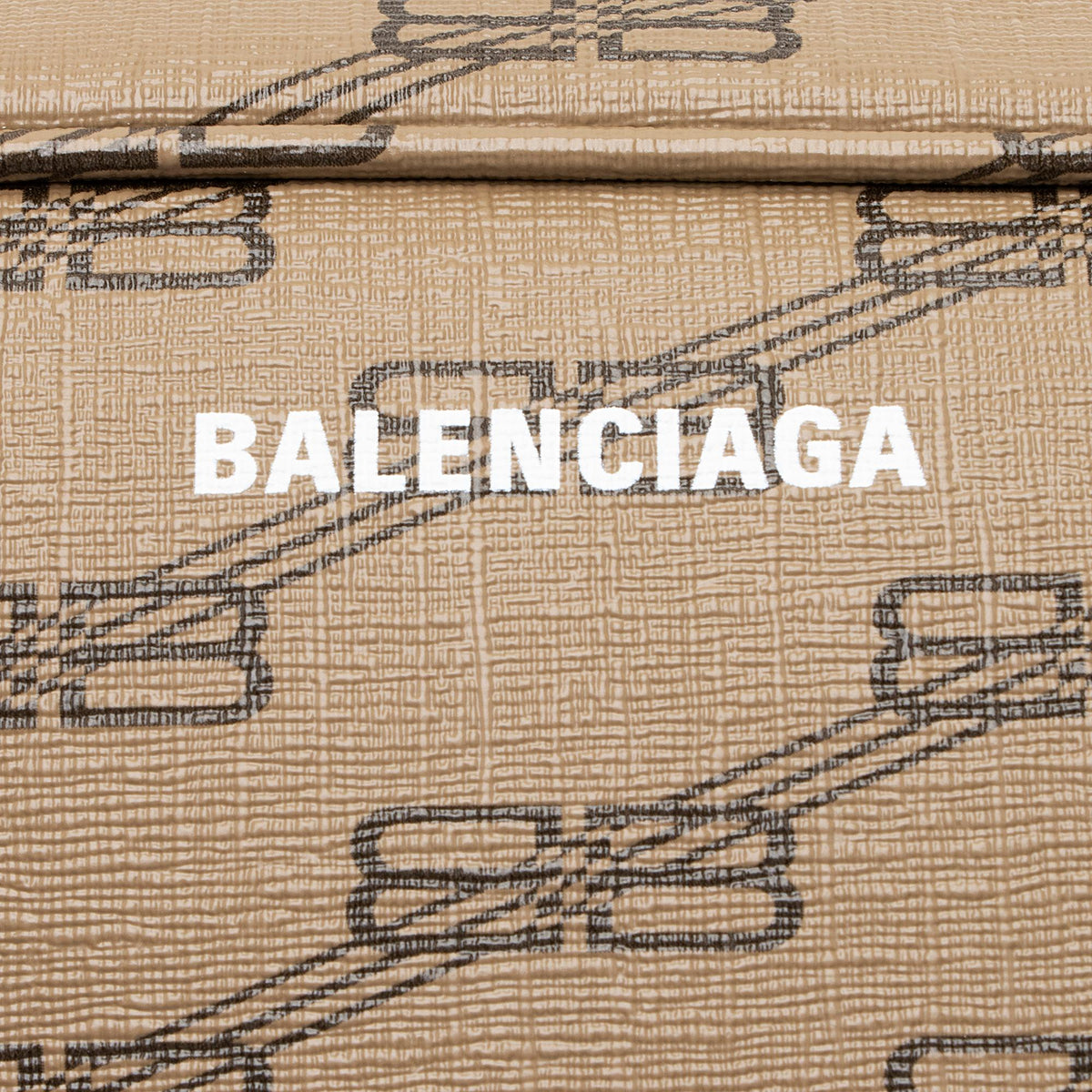 Balenciaga BB Monogram Canvas Signature Medium Camera Bag close-up view