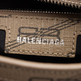 Balenciaga BB Monogram Canvas Signature Neo Cagole City XS Satchel 23465 close-up view