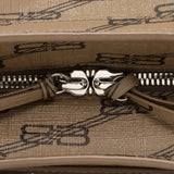 Balenciaga BB Monogram Canvas Signature Neo Cagole City XS Satchel ZVKr4D close-up view