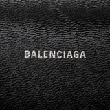 Balenciaga BB Monogram Denim Hourglass XS Satchel | Authentic Pre-Owned close-up view