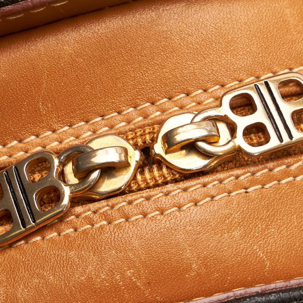 Balenciaga BB Round Leather Crossbody Bag | Authentic Pre-Owned detail view