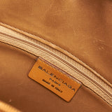 Balenciaga BB Round Leather Crossbody Bag | Authentic Pre-Owned close-up view