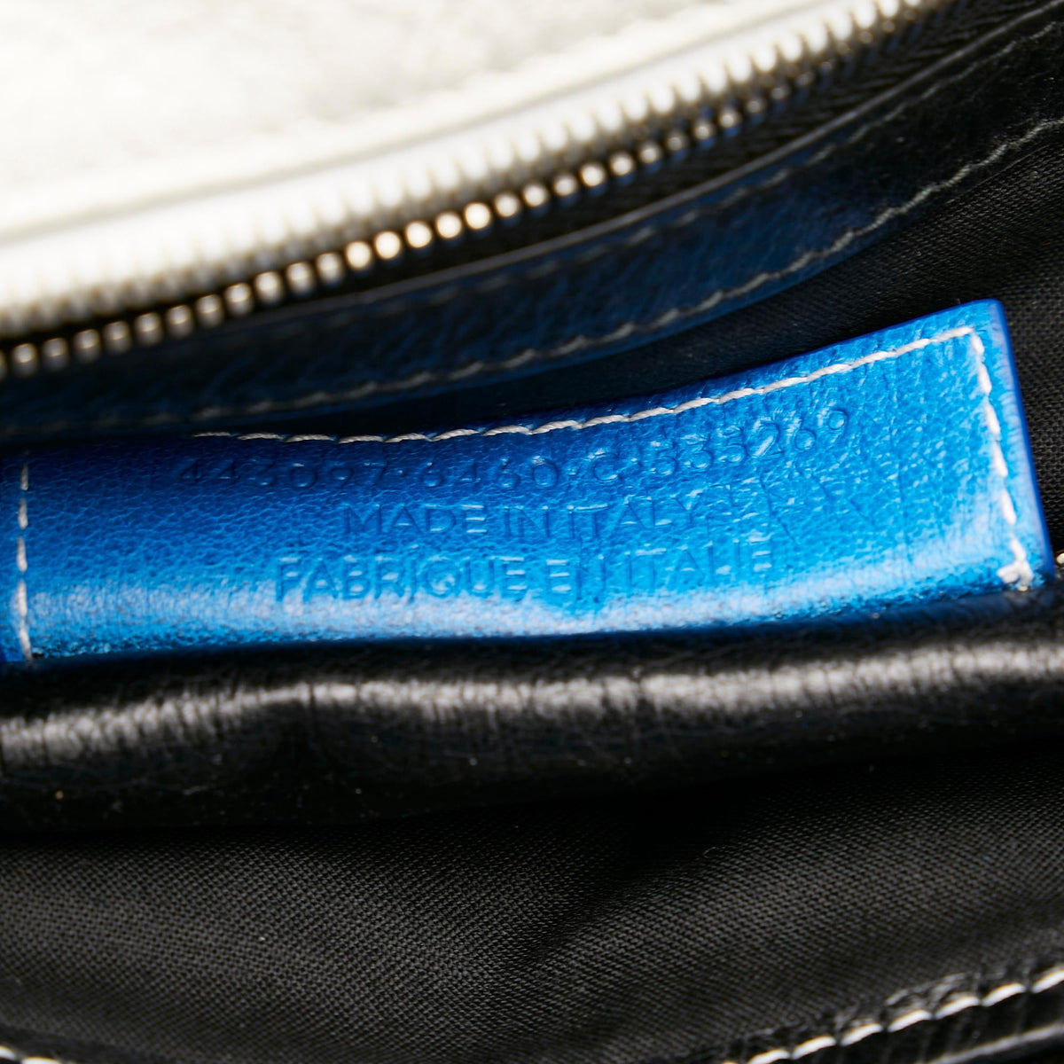 Balenciaga Bazar Shopper Lambskin Leather Tote Bag | Authentic Pre-Owned close-up view
