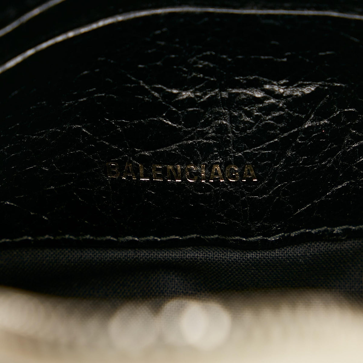 Balenciaga Bazar Shopper Lambskin Satchel | Authentic Pre-Owned hardware detail