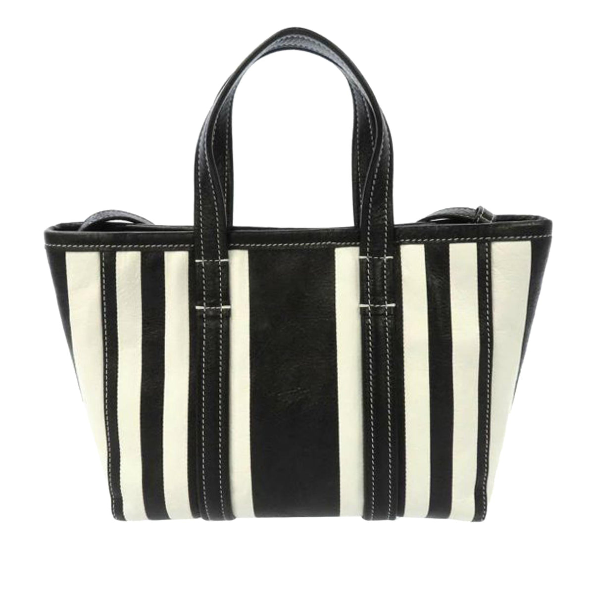 Balenciaga Bazar Shopper Leather Satchel | Authentic Pre-Owned angle view