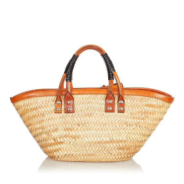 Balenciaga Bistrot Panier Straw Tote Bag | Woven Luxury Basket Bag