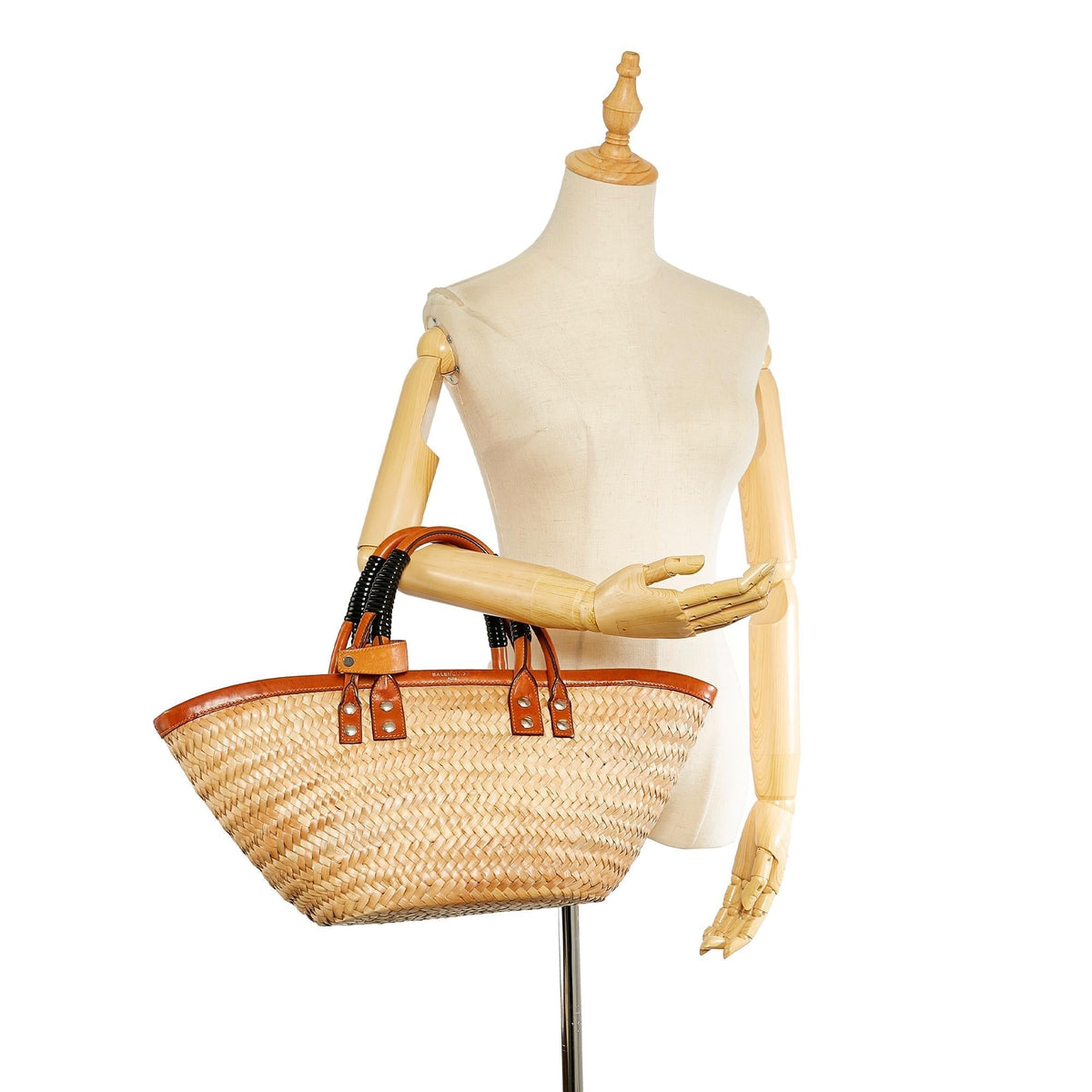 Balenciaga Bistrot Panier Straw Tote Bag | Woven Luxury Basket Bag