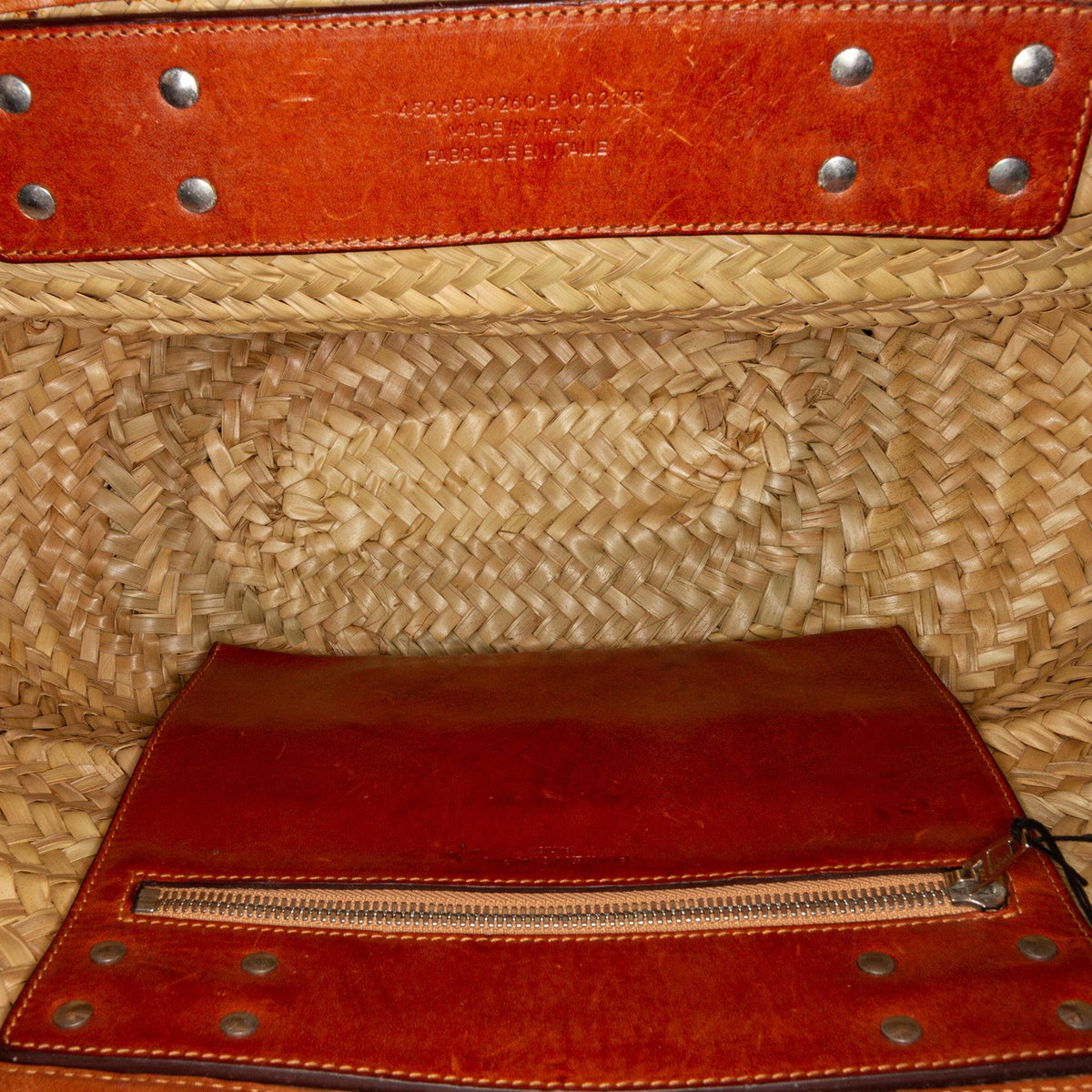 Balenciaga Bistrot Panier Tote Bag 29090 | Authentic Pre-Owned interior view