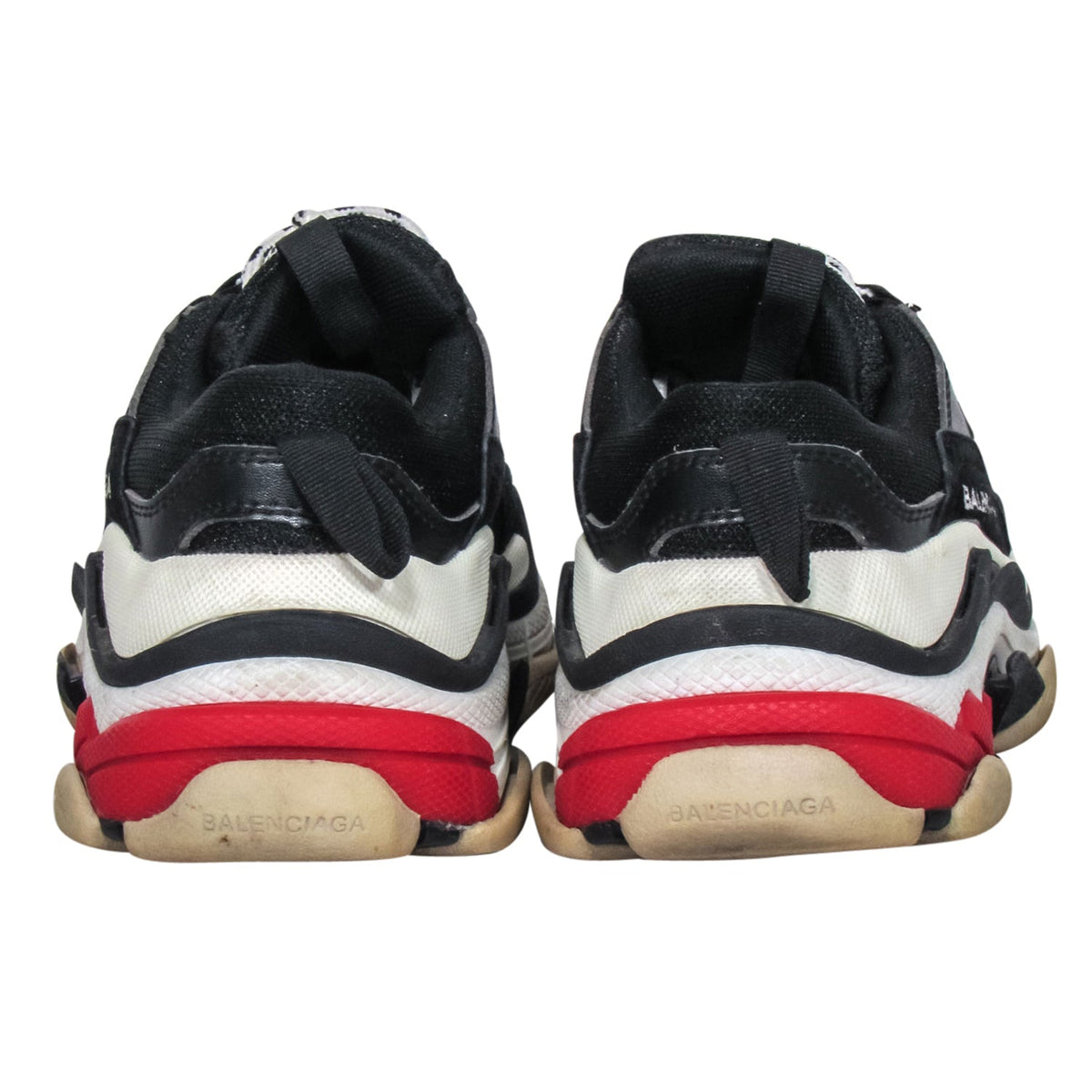 Balenciaga designer sneaker leather closeup detail