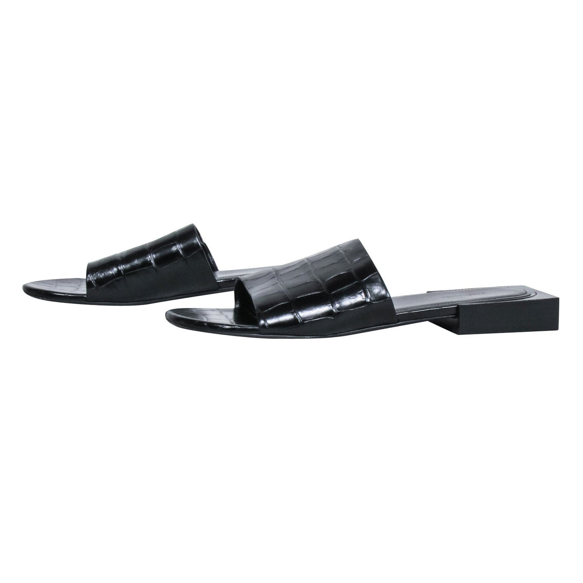 Balenciaga authentic luxury sandal Black leather craftsmanship