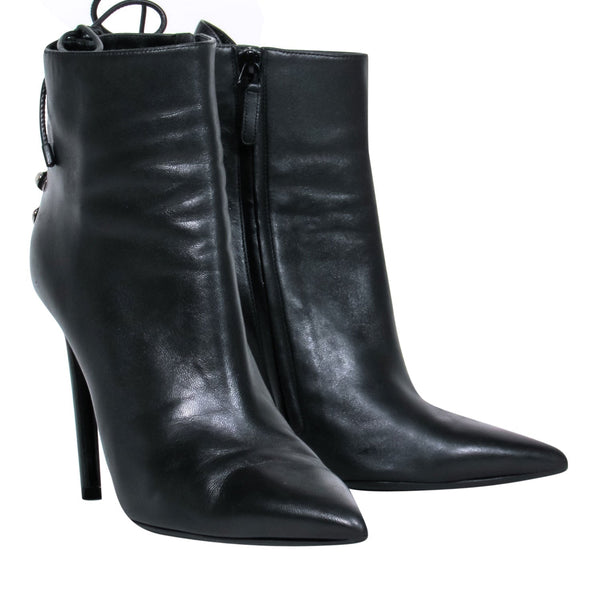 Balenciaga women's boot Black luxury designer leather
