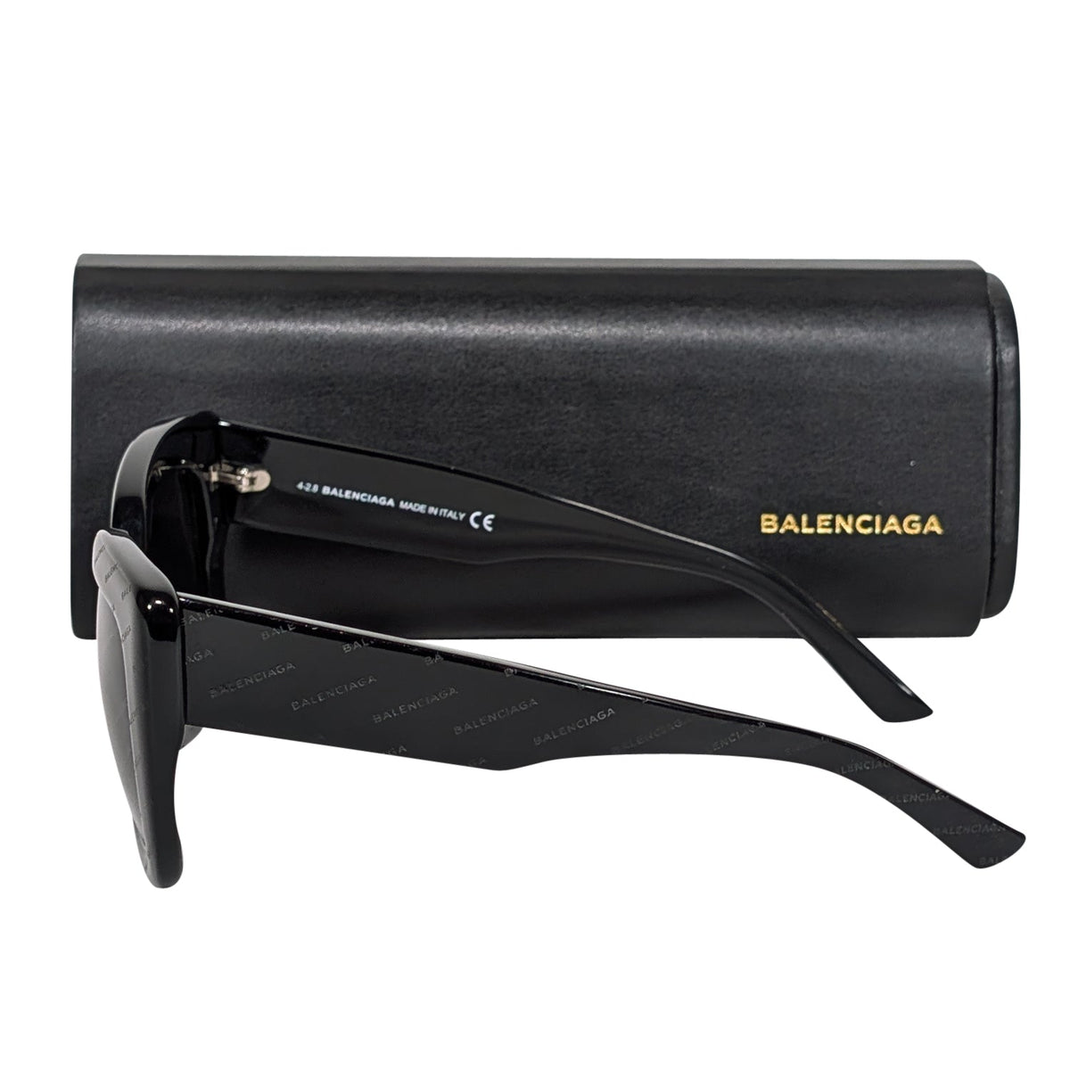 Luxar587 elegant leather Sunglasses side view