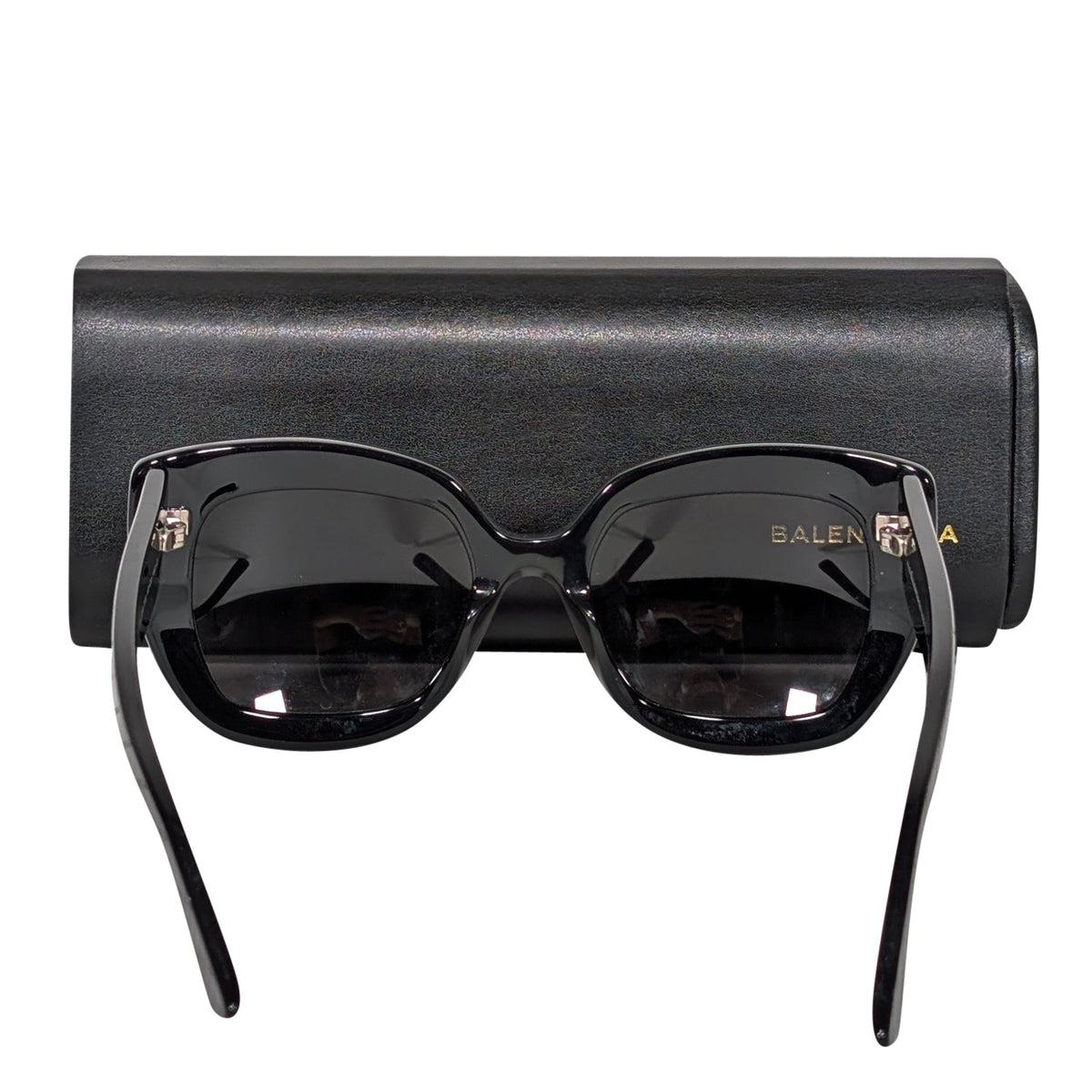 Luxar587 elegant leather Sunglasses back view