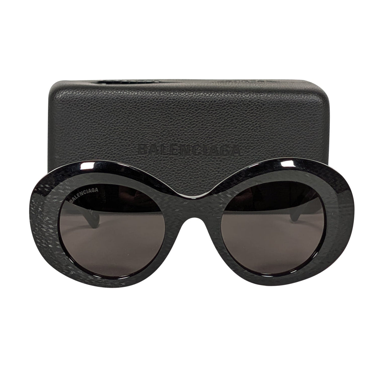 Luxar588 elegant leather Sunglasses side view