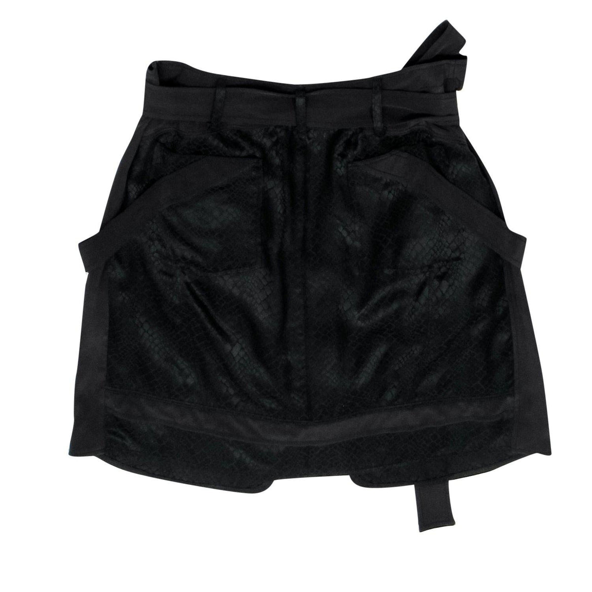 Luxar568 elegant leather Skirt side view