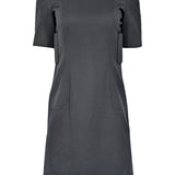 Balenciaga women's dress Black luxury designer leather