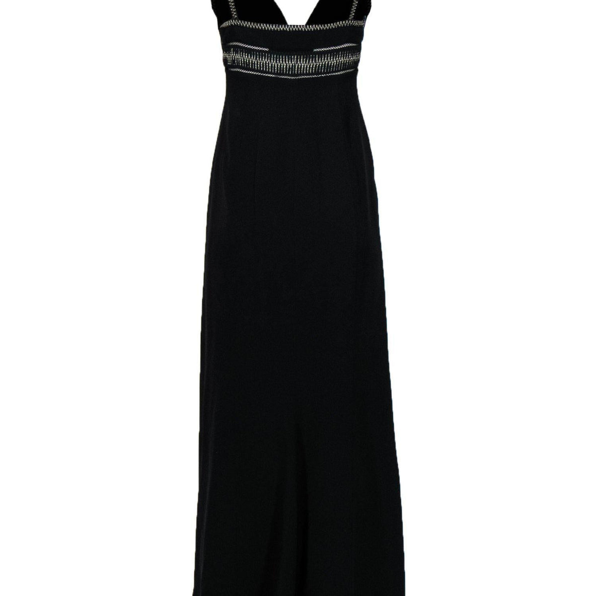 Velvantair elegant leather Evening Gown back view