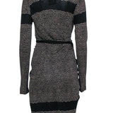 Balenciaga authentic luxury dress Black leather craftsmanship