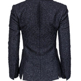 Aurevantair elegant leather Blazer side view