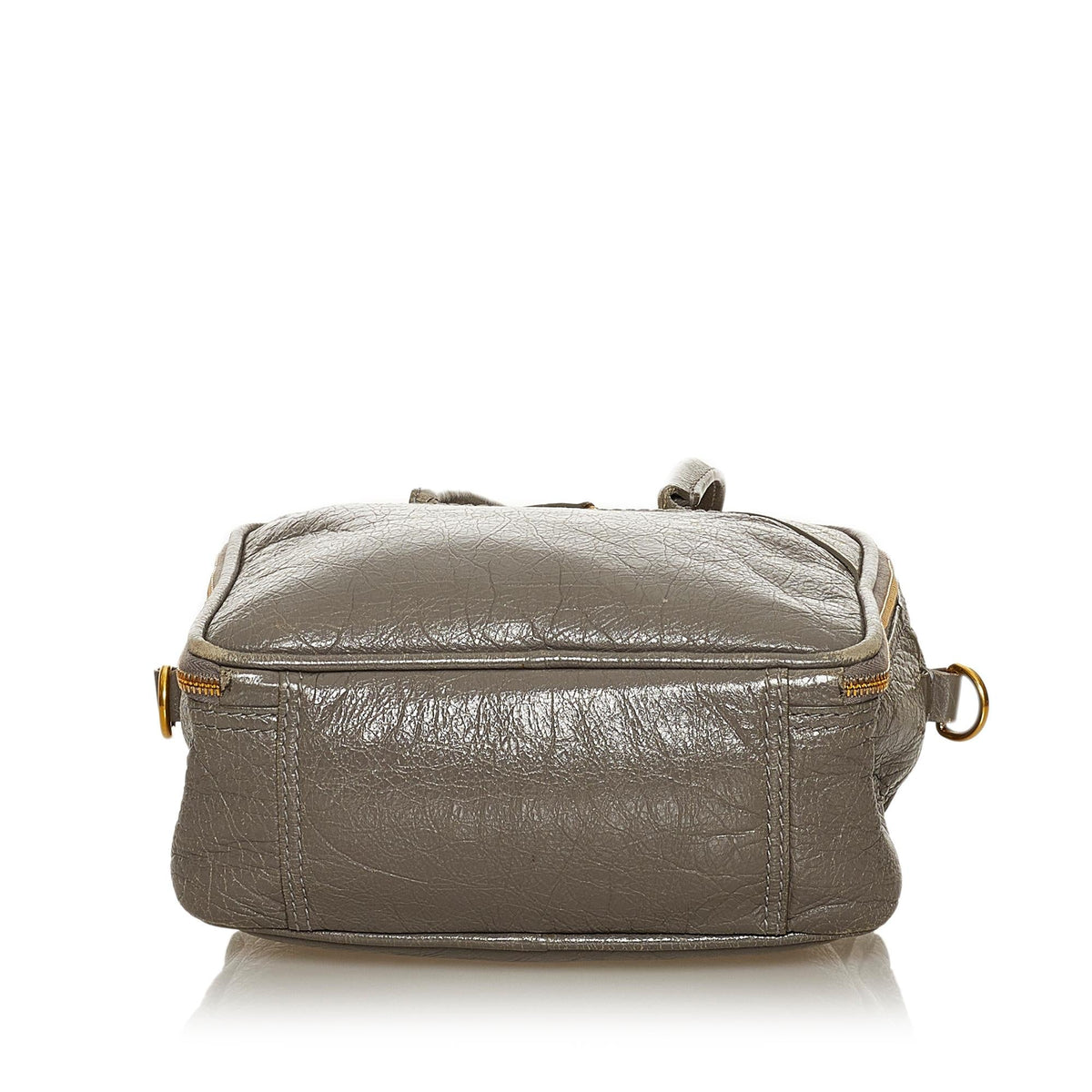Balenciaga Blanket Square Leather Satchel | Authentic Pre-Owned back view