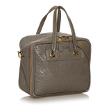 Balenciaga Blanket Square Leather Satchel | Authentic Pre-Owned side view