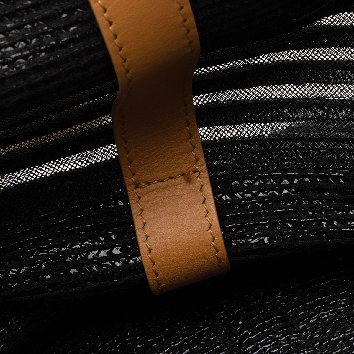Balenciaga Cable Raffia Basket Maxi Tote | Authentic Pre-Owned interior view
