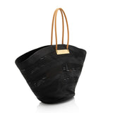 Balenciaga Cable Raffia Basket Maxi Tote | Authentic Pre-Owned side view