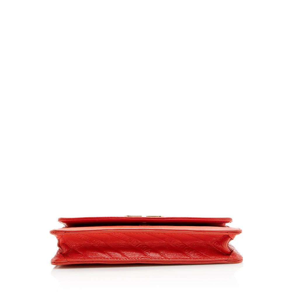 Balenciaga Calfskin BB Chain Wallet | Authentic Pre-Owned back view