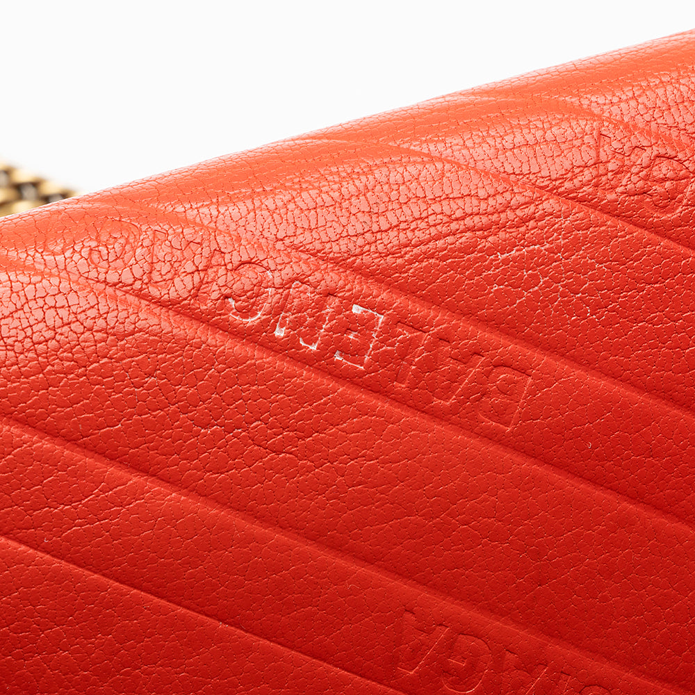 Balenciaga Calfskin BB Chain Wallet | Authentic Pre-Owned side view