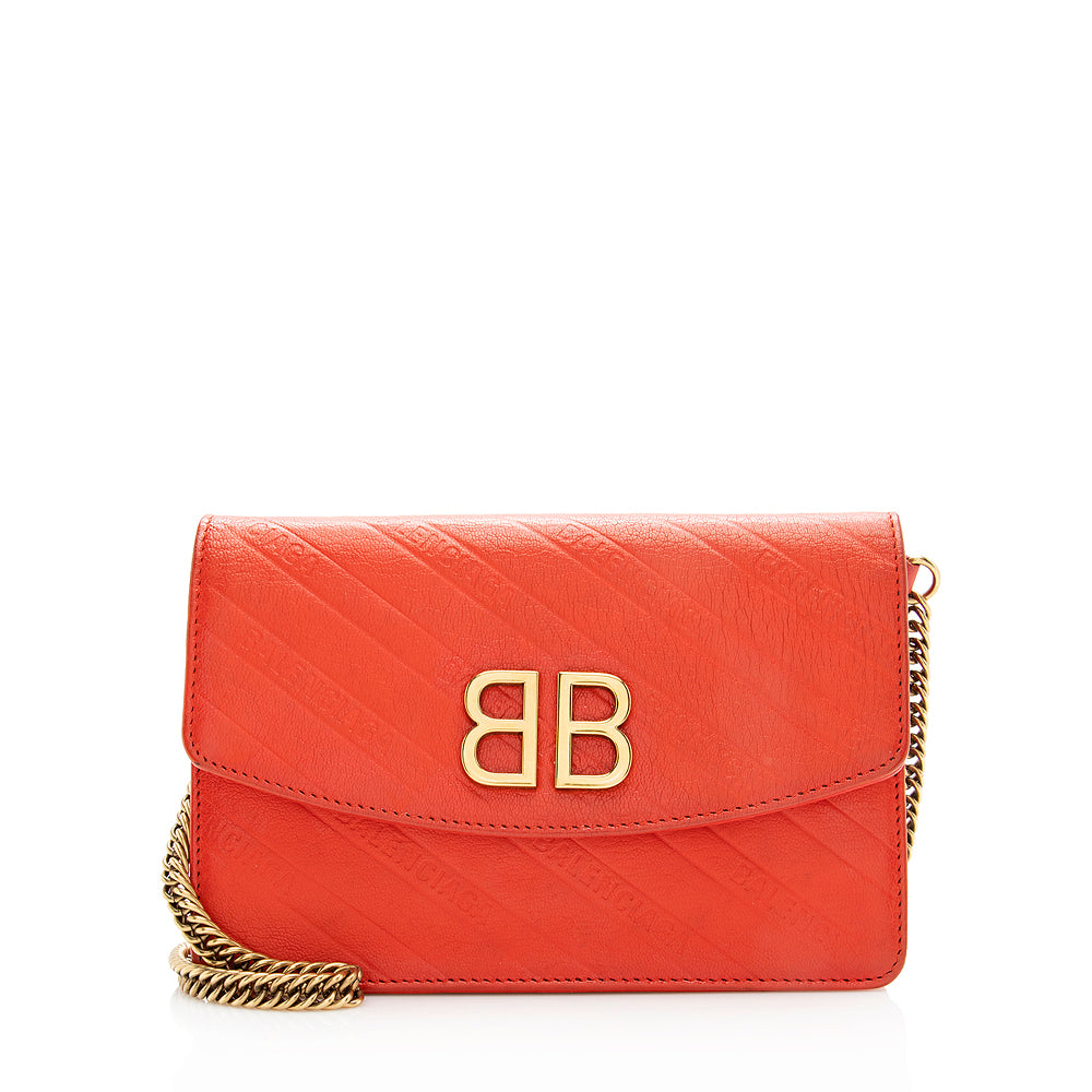 Balenciaga Calfskin BB Chain Wallet | Authentic Pre-Owned