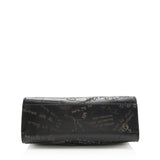 Balenciaga Calfskin Blackout Graffiti City Small Satchel back view