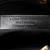 Balenciaga Calfskin Blackout Graffiti City Small Satchel detail view
