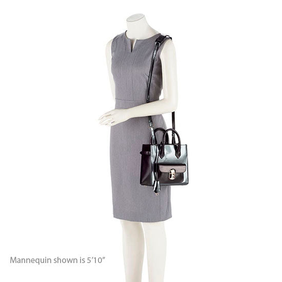 Balenciaga Calfskin Leather Padlock Mini All Afternoon Tote - Final Sale angle view