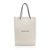 Balenciaga Calfskin Logo Medium N/S Shopper Tote | Authentic Pre-Owned