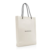 Balenciaga Calfskin Logo Medium N/S Shopper Tote | Authentic Pre-Owned side view