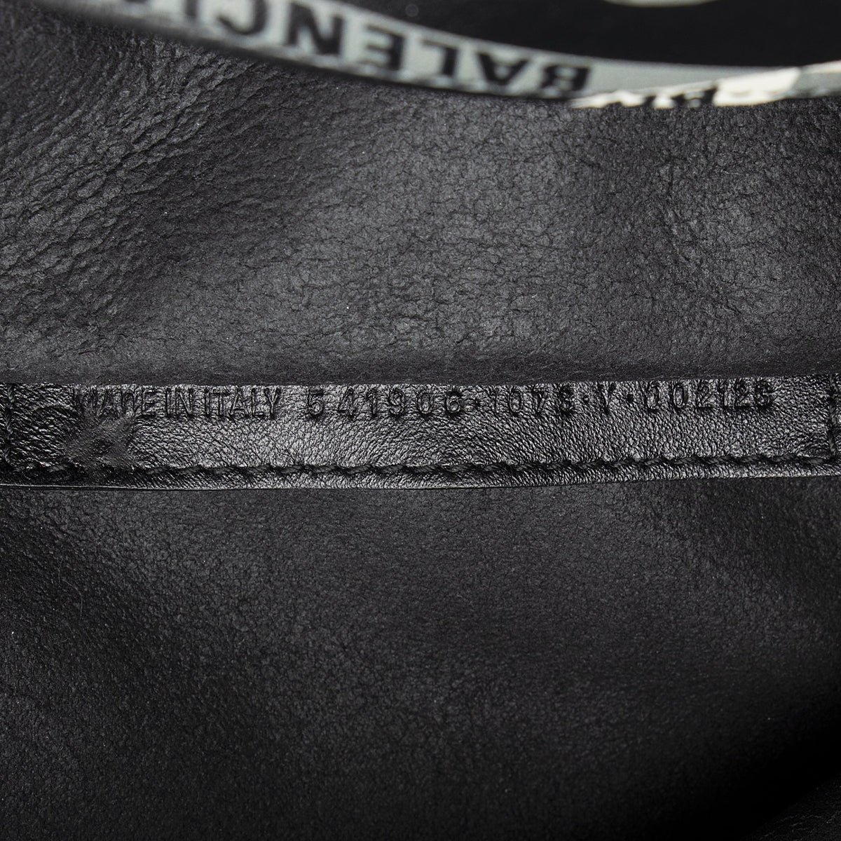 Balenciaga Calfskin Losange Logo N/S Fold Over Market Shopper Tote detail view