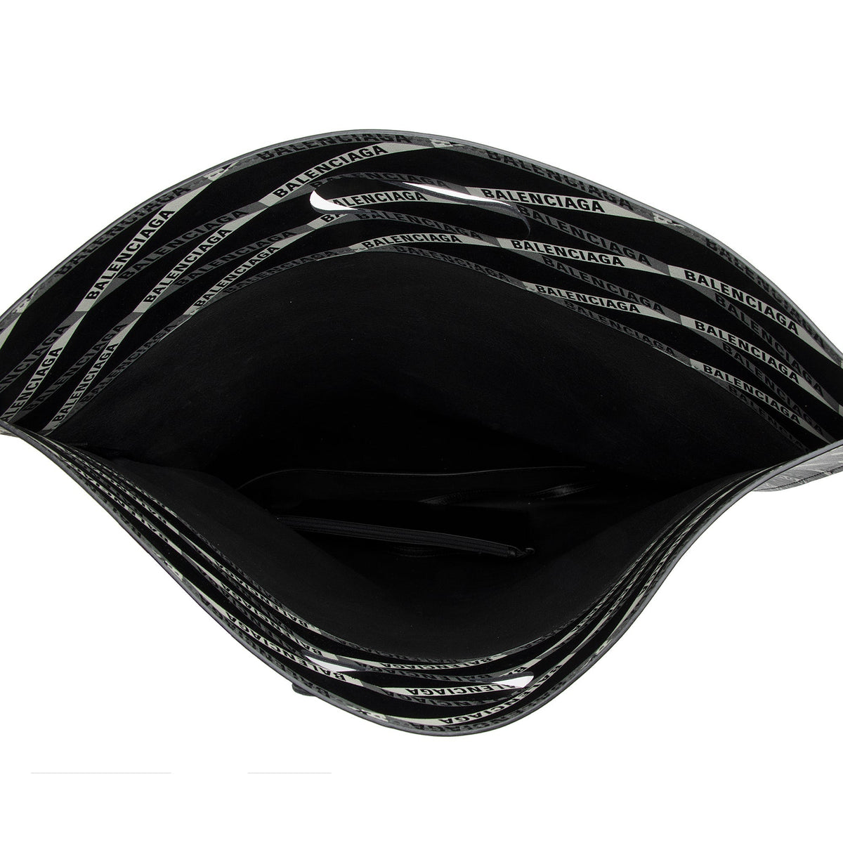 Balenciaga Calfskin Losange Logo N/S Fold Over Market Shopper Tote hardware detail