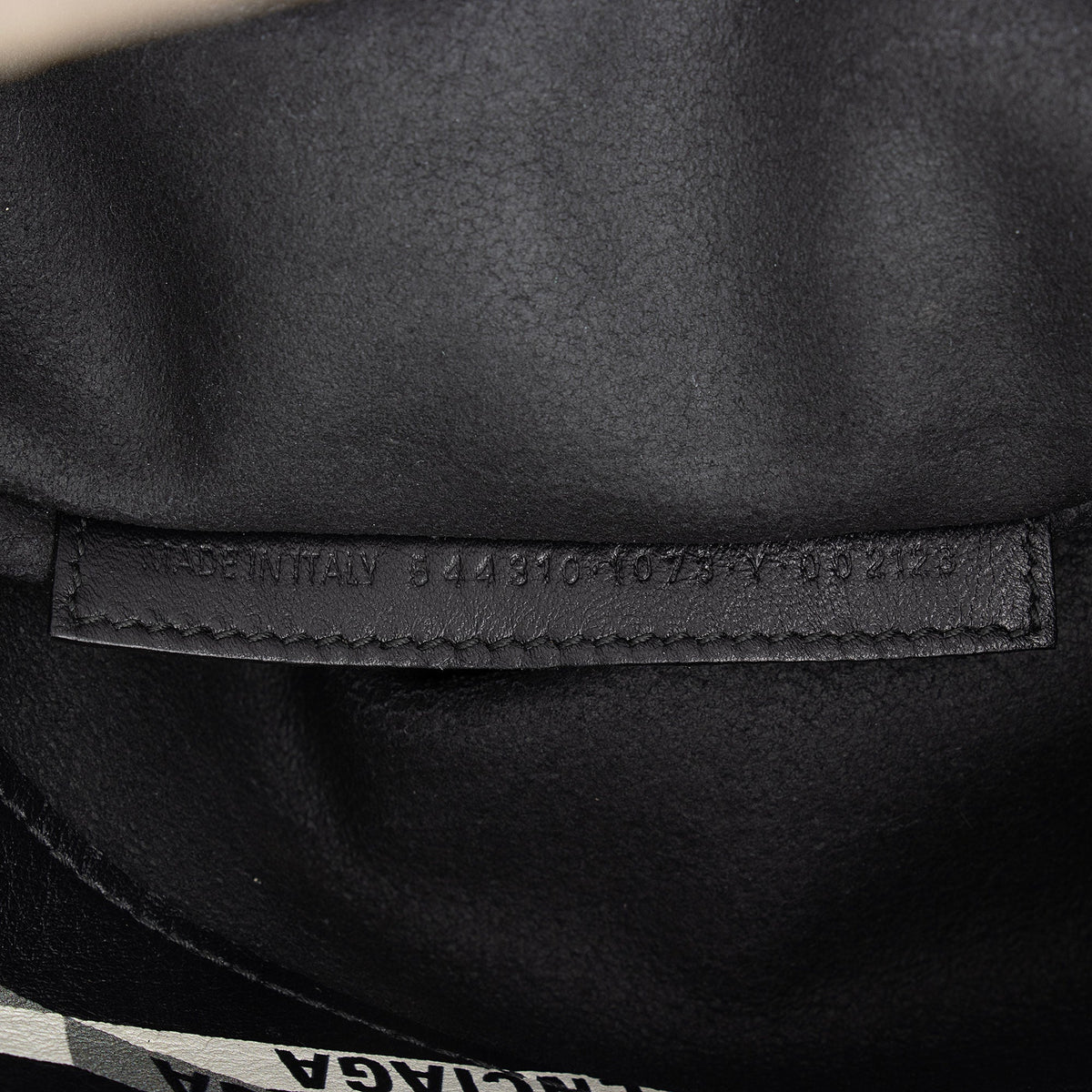 Balenciaga Calfskin Losange Logo N/S Shopper Tote | Authentic Pre-Owned detail view