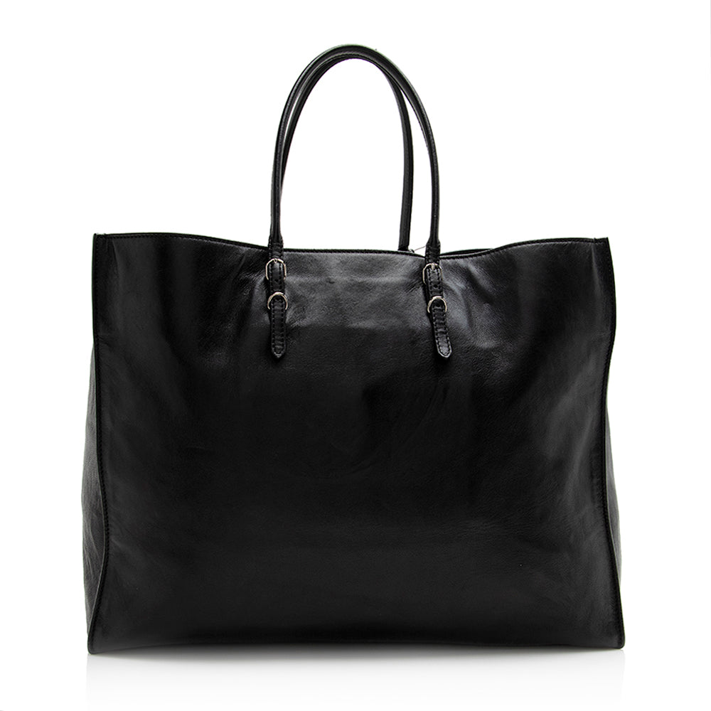 Balenciaga Calfskin Papier A4 Zip Around Tote | Authentic Pre-Owned angle view