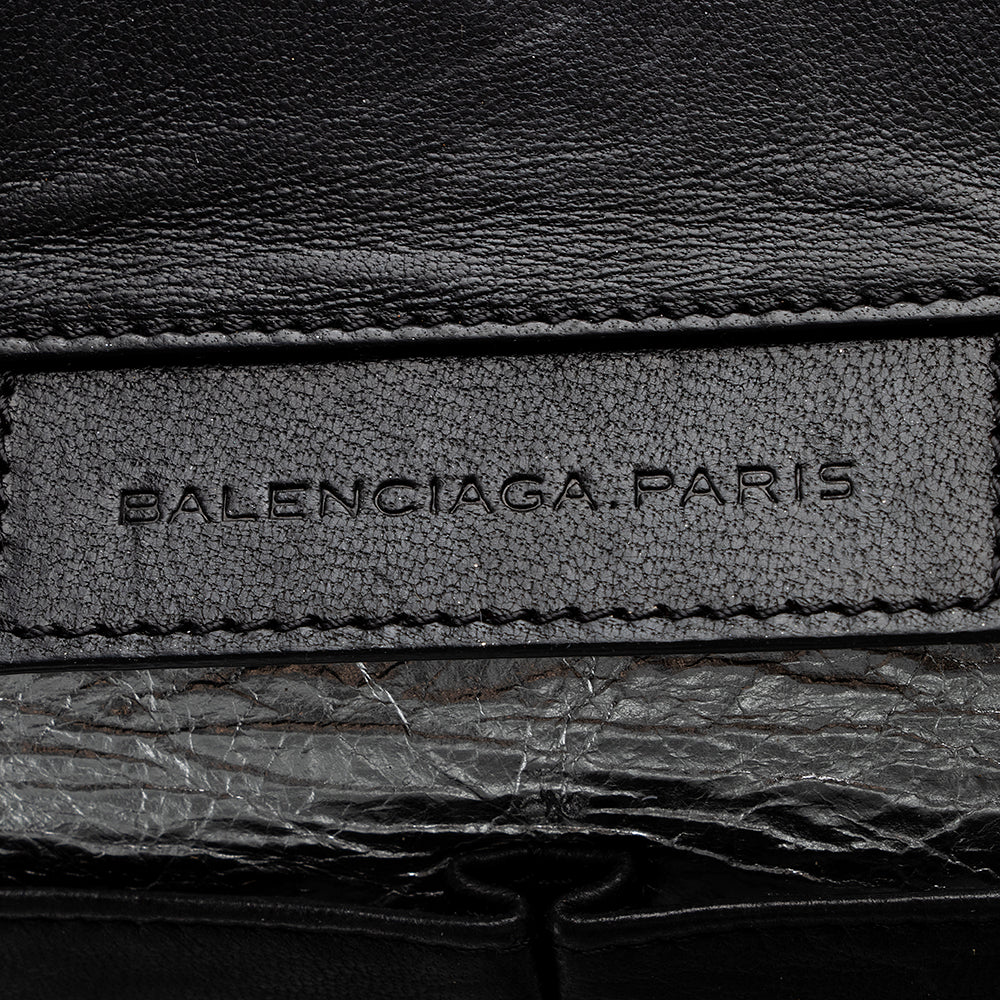 Balenciaga Calfskin Papier A4 Zip Around Tote | Authentic Pre-Owned close-up view