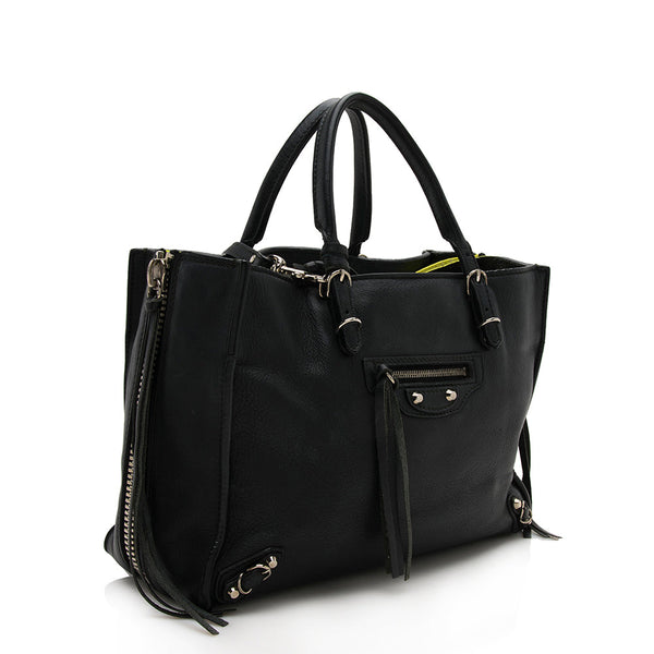 Balenciaga Calfskin Papier A6 Zip Around Tote - FINAL SALE | Premium Designer Piece