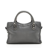 Balenciaga Chevre Metal Edge City Mini Satchel | Authentic Pre-Owned angle view