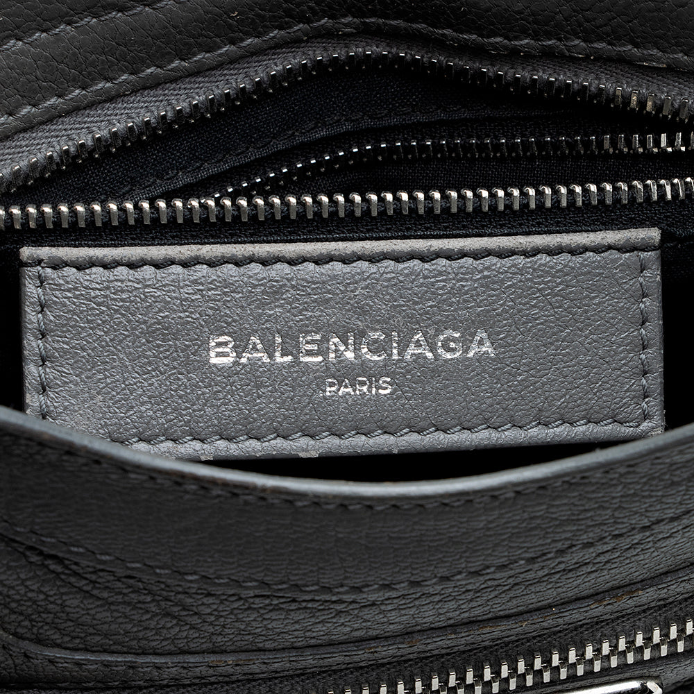 Balenciaga Chevre Metal Edge City Mini Satchel | Authentic Pre-Owned close-up view
