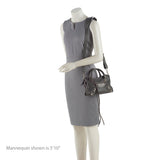 Balenciaga Chevre Metal Edge City Mini Satchel | Authentic Pre-Owned interior view