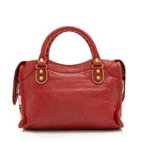 Balenciaga Chevre Metallic Edge City Mini Satchel | Authentic Pre-Owned angle view