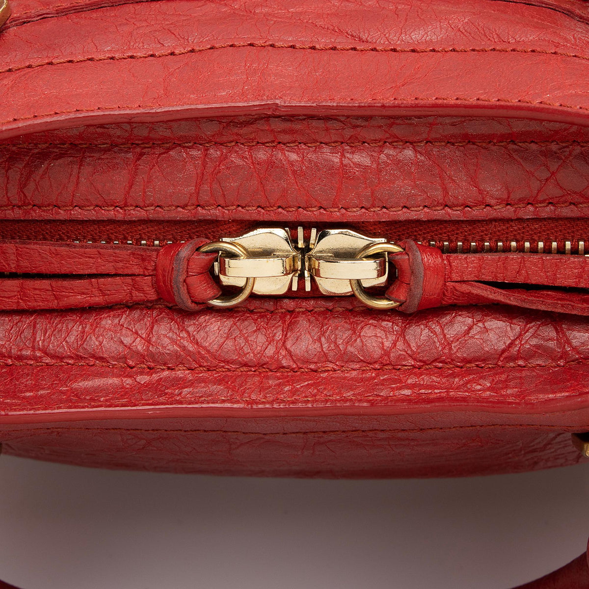 Balenciaga Chevre Metallic Edge City Mini Satchel | Authentic Pre-Owned front view