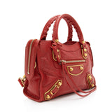 Balenciaga Chevre Metallic Edge City Mini Satchel | Authentic Pre-Owned side view