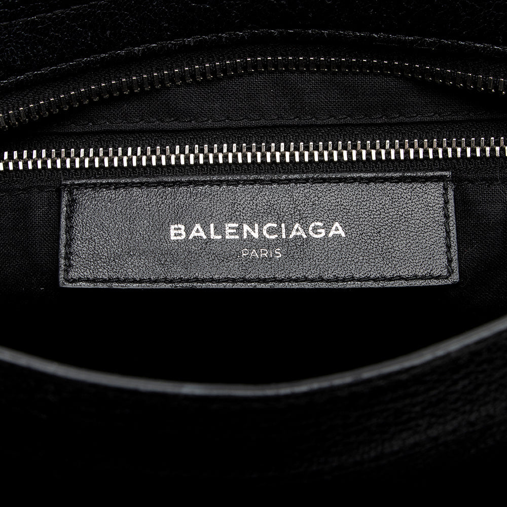Balenciaga Chevre Metallic Edge City Small Satchel | Authentic Pre-Owned close-up view